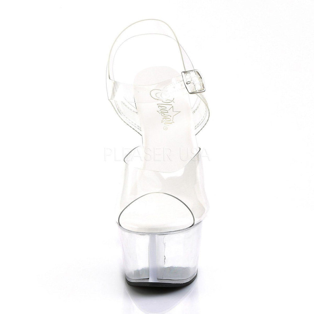 SS-ASPIRE-608 Platform Sandal | Clear Vinyl-Footwear-Pleaser Brand-Clear-8-Vinyl-SEXYSHOES.COM