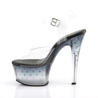 SS-ASPIRE-608STD Platform Sandals | Black Vinyl-Footwear-Pleaser Brand-Black-9-Vinyl-SEXYSHOES.COM