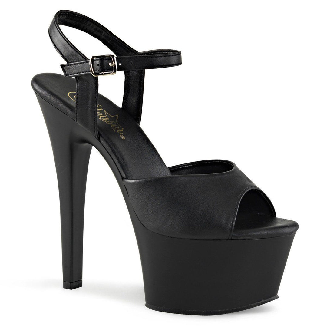 SS-ASPIRE-609 Platform Sandal | Black Faux Leather-Footwear-Pleaser Brand-Black-10-Faux Leather-SEXYSHOES.COM