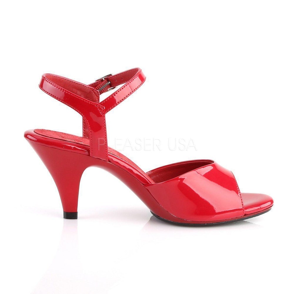 SS-BELLE-309 Sandal | Red Patent-Footwear-Pleaser Brand-Red-8-Patent-SEXYSHOES.COM
