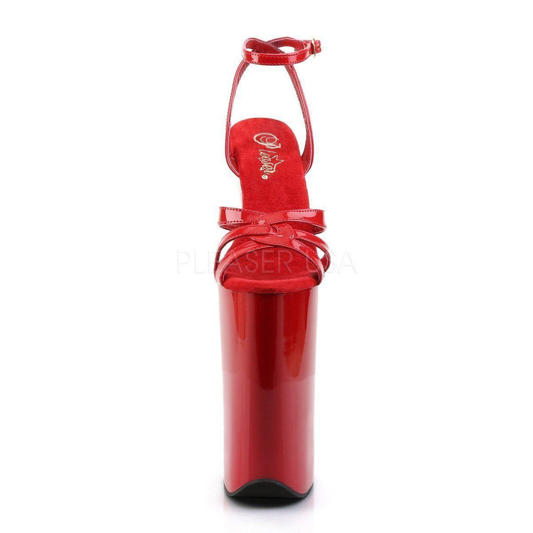 Pleaser Brand SS BEYOND 012 Platform Sandal in Red Patent