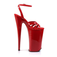 SS-BEYOND-012 Platform Sandal | Red Patent-Footwear-Pleaser Brand-Red-11-Patent-SEXYSHOES.COM