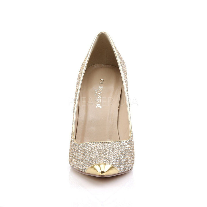 SS-CLASSIQUE-20 Pump  | Gold Fabric