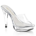 SS-COCKTAIL-501 Platform Slide | Clear Vinyl