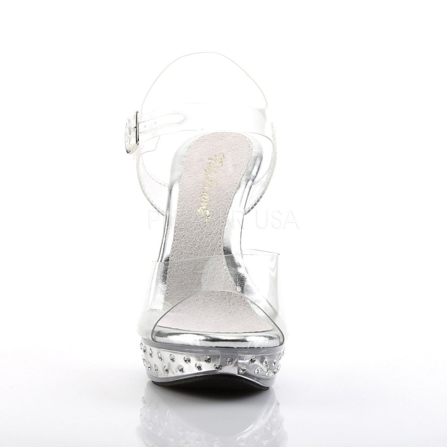 Pleaser Brand SS COCKTAIL 508SDT Platform in Clear Vinyl