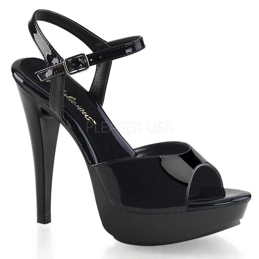 Pleaser Brand SS COCKTAIL 509 Platform Sandal in Black Patent from SexyShoes.com