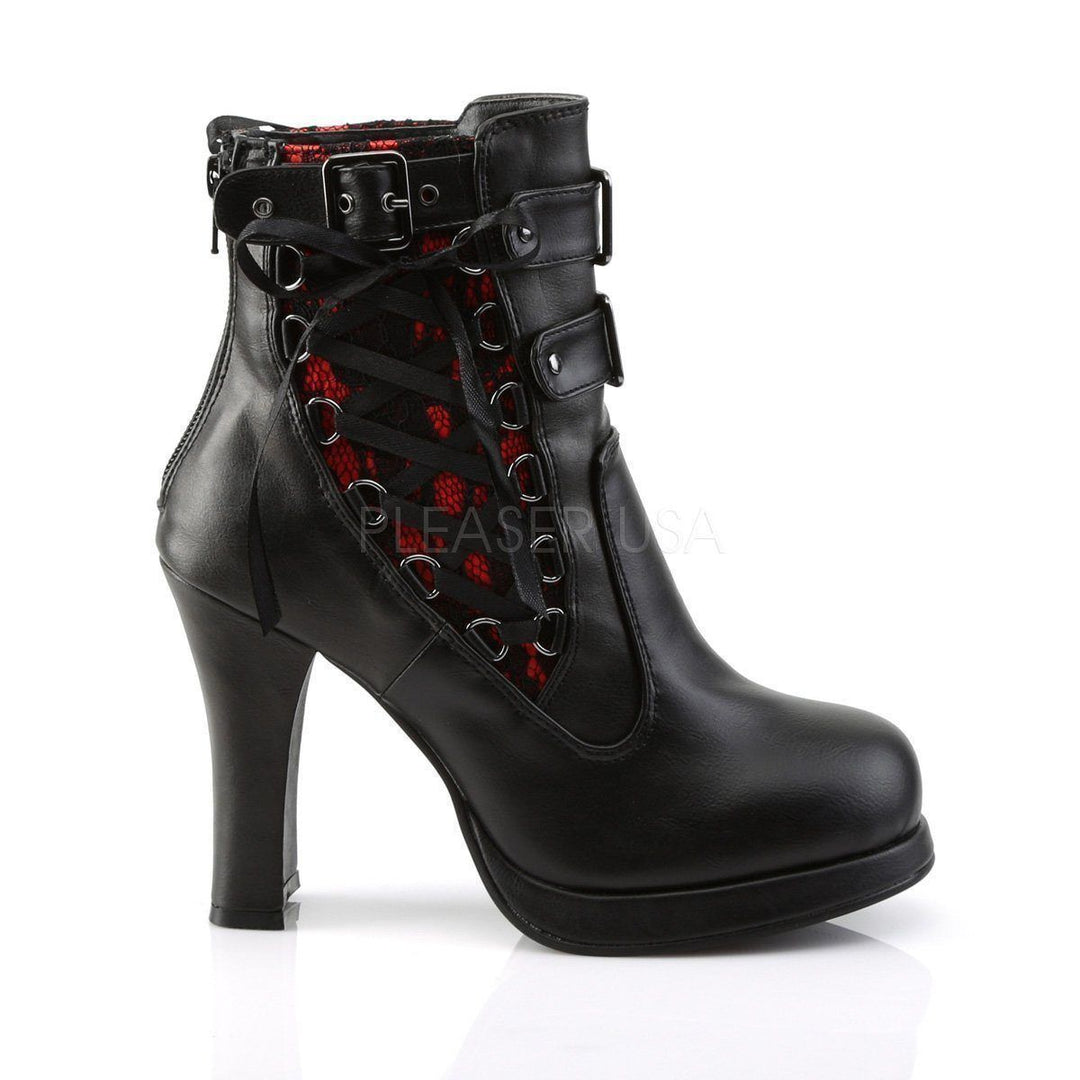 SS-CoCRYPTO-51 Ankle Boot | Black Faux Leather-Footwear-Pleaser Brand-Black-12-Faux Leather-SEXYSHOES.COM