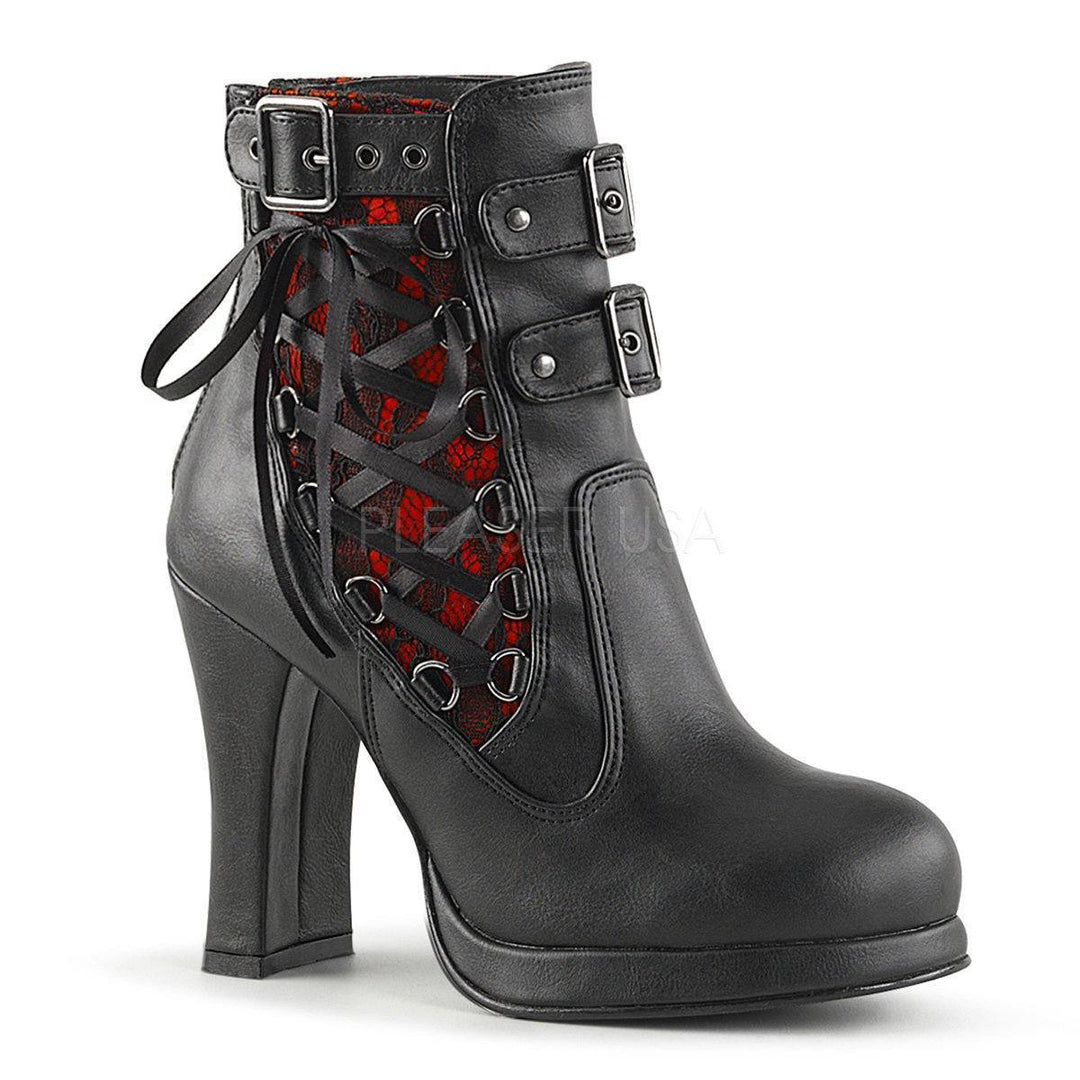 SS-CoCRYPTO-51 Ankle Boot | Black Faux Leather-Footwear-Pleaser Brand-Black-12-Faux Leather-SEXYSHOES.COM
