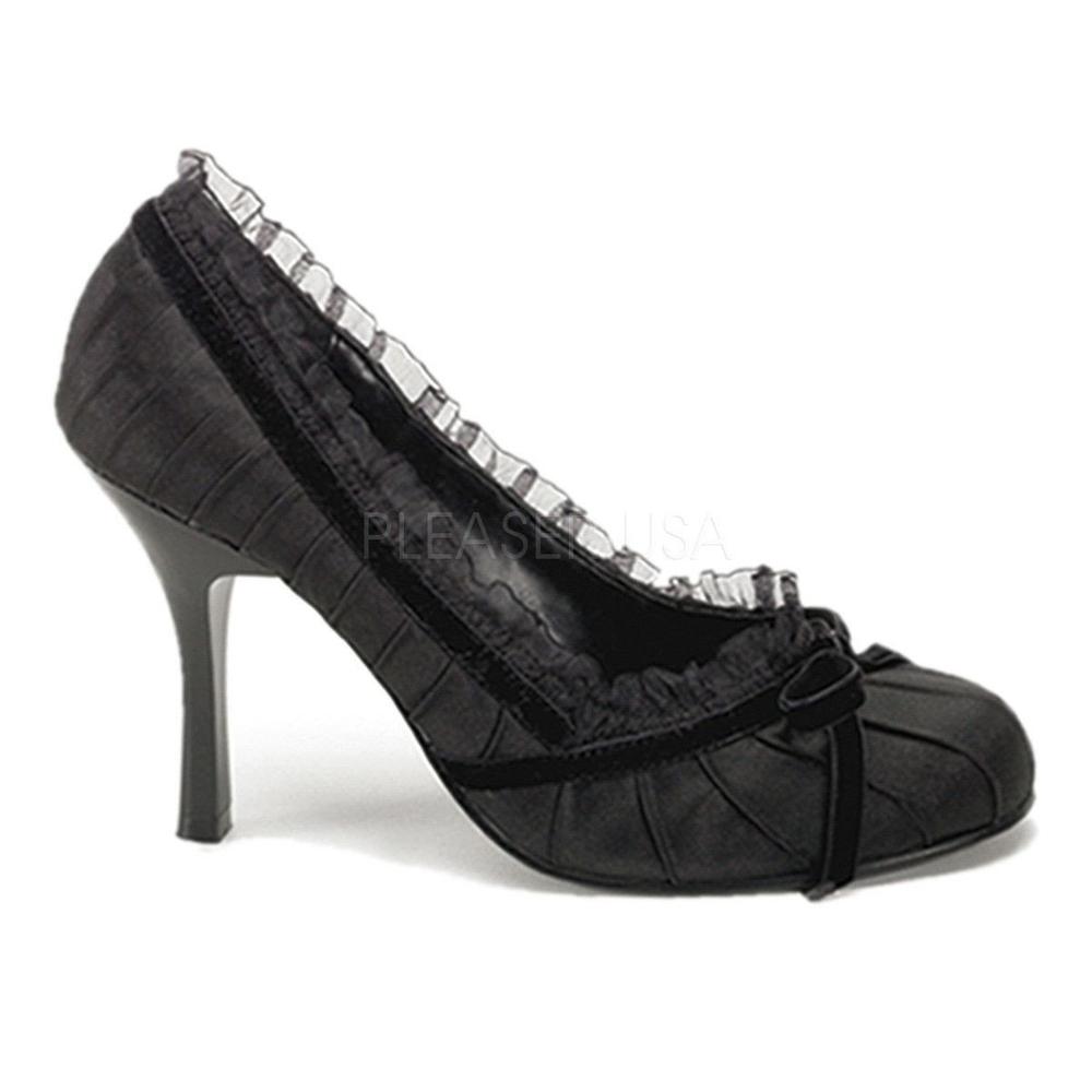 SS-DAINTY-420 Pump | Black Fabric-Pumps-Funtasma-Black-6-Fabric-SEXYSHOES.COM