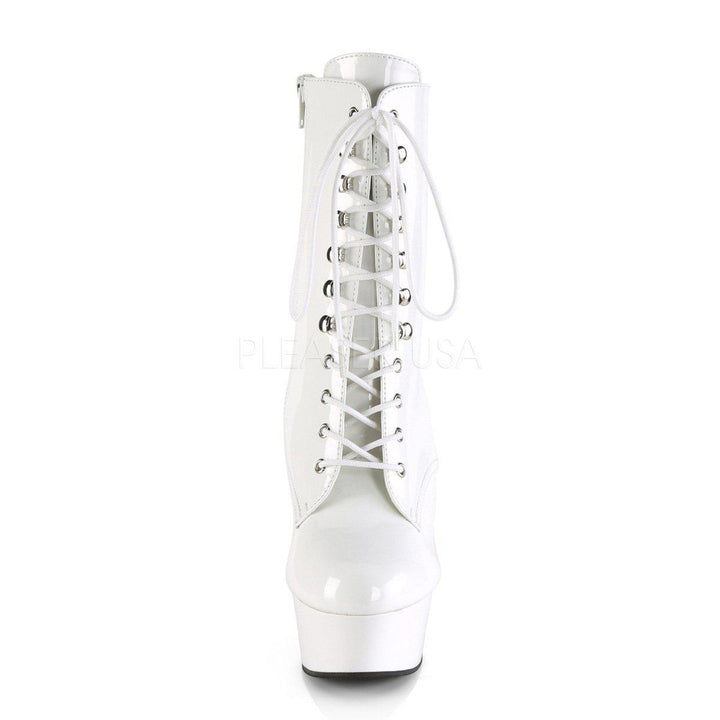 SS-DELIGHT-1020 Platform Ankle Boot | White Patent