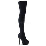 SS-DELIGHT-3002 Platform Boot  | Black Velvet