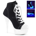 SS-DELIGHT-600SK-02 Platform Ankle Boot | Black Canvas