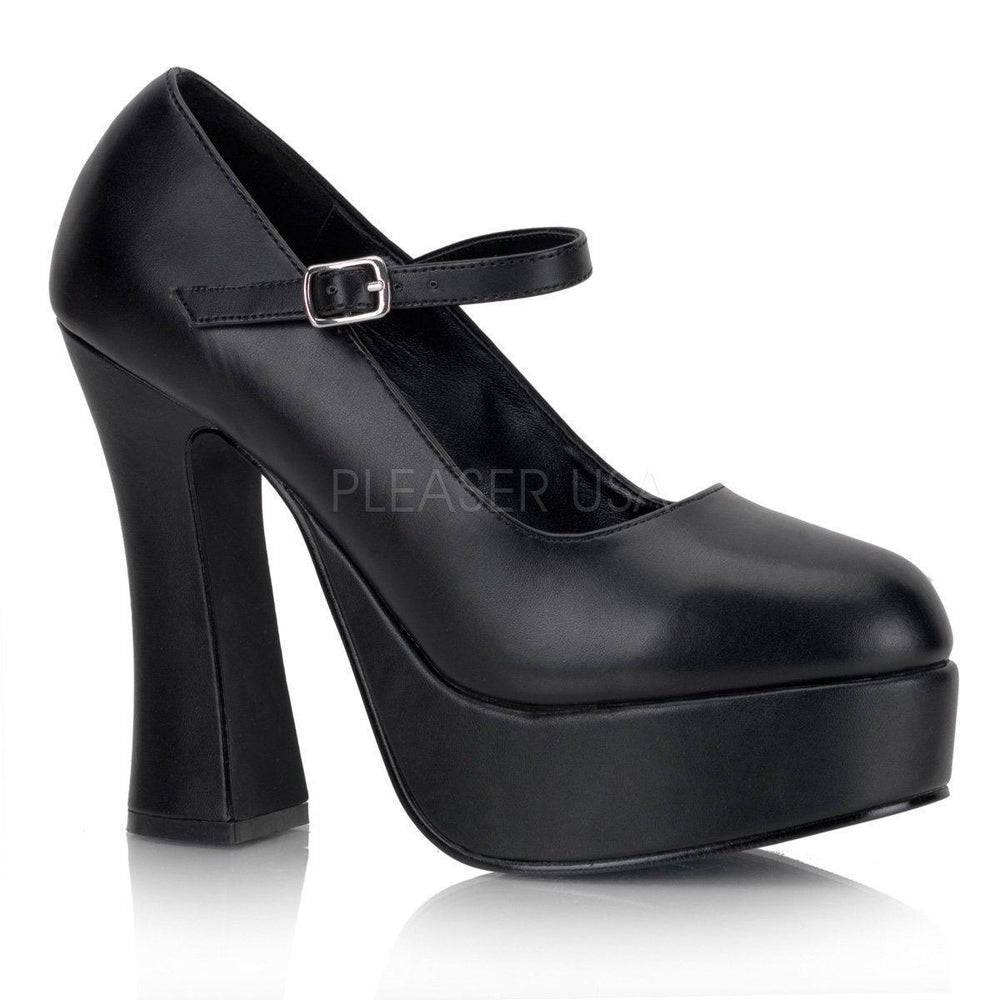SS-DOLLY-50 | Black Faux Leather-Final Sale-Black-Mary Janes-SEXYSHOES.COM