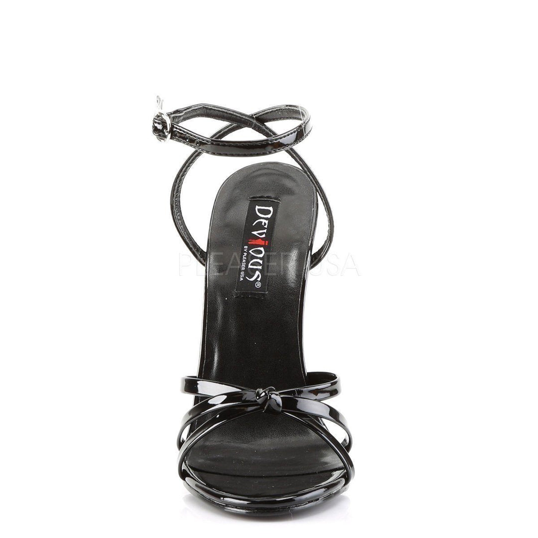 SS-DOMINA-108 Sandal | Black Patent-Footwear-Pleaser Brand-Black-12-Patent-SEXYSHOES.COM