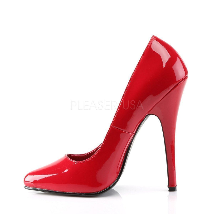 Pleaser Brand SS DOMINA 420 Pump in Red Patent
