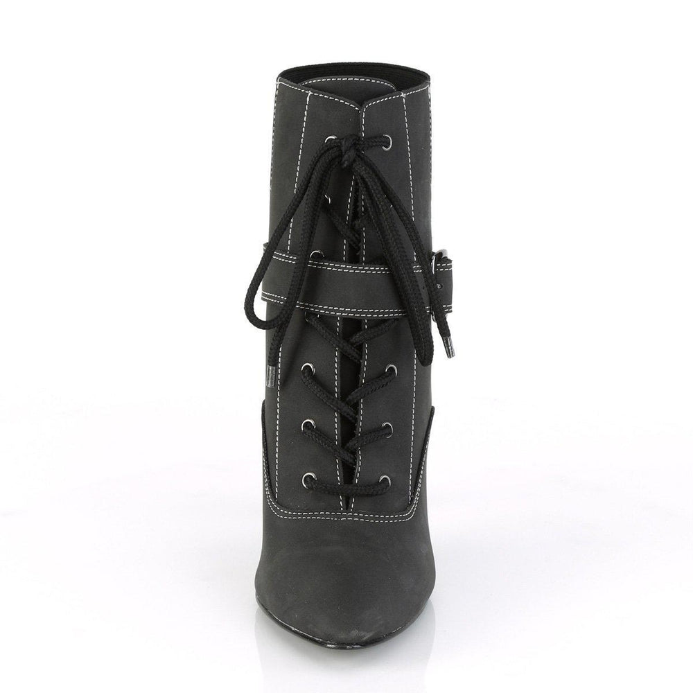SS-DREAM-1022 Ankle Boot | Black Faux Leather-Footwear-Pleaser Brand-Black-13-Faux Leather-SEXYSHOES.COM