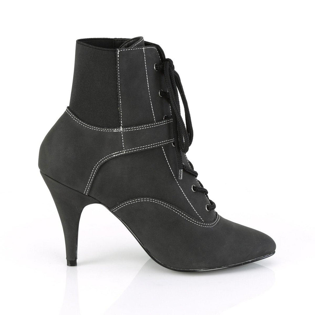 SS-DREAM-1022 Ankle Boot | Black Faux Leather-Footwear-Pleaser Brand-Black-13-Faux Leather-SEXYSHOES.COM