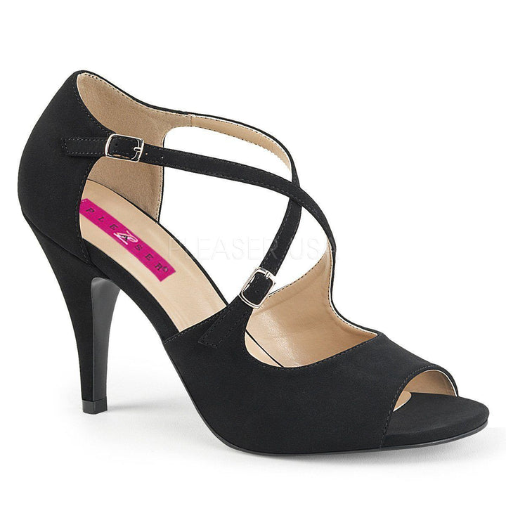 SS-DREAM-412 Sandal | Black Faux Leather-Footwear-Pleaser Brand-Black-15-Faux Leather-SEXYSHOES.COM
