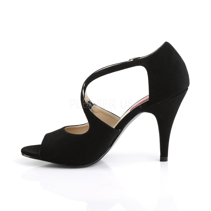 SS-DREAM-412 Sandal | Black Faux Leather-Footwear-Pleaser Brand-SEXYSHOES.COM