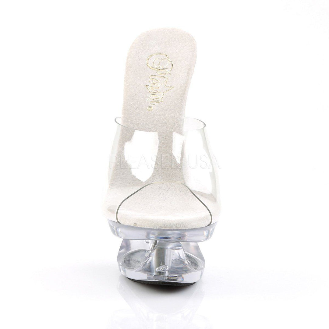 SS-ECLIPSE-601 Platform Slide | Clear Vinyl-Footwear-Pleaser Brand-Clear-8-Vinyl-SEXYSHOES.COM