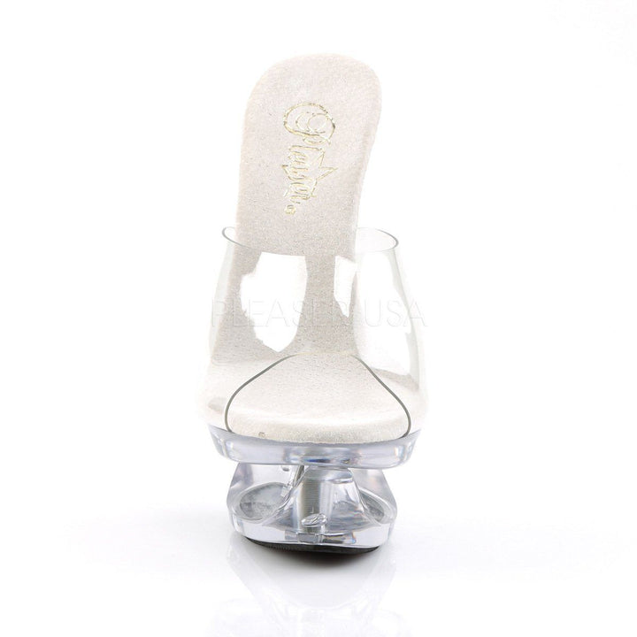 SS-ECLIPSE-601 Platform Slide | Clear Vinyl-Footwear-Pleaser Brand-Clear-8-Vinyl-SEXYSHOES.COM