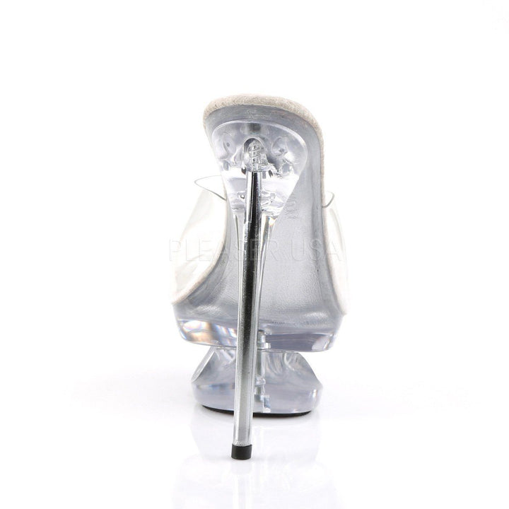 SS-ECLIPSE-601 Platform Slide | Clear Vinyl-Footwear-Pleaser Brand-Clear-8-Vinyl-SEXYSHOES.COM