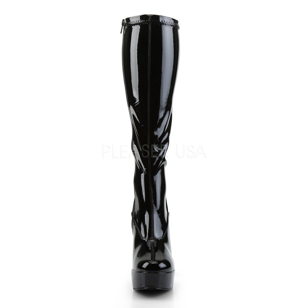 SS-ELECTRA-2000Z Platform Boot | Black Patent-Footwear-Pleaser Brand-Black-12-Patent-SEXYSHOES.COM