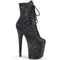 SS-FLAMINGO-1020GWR Exotic Boot | Black Glitter