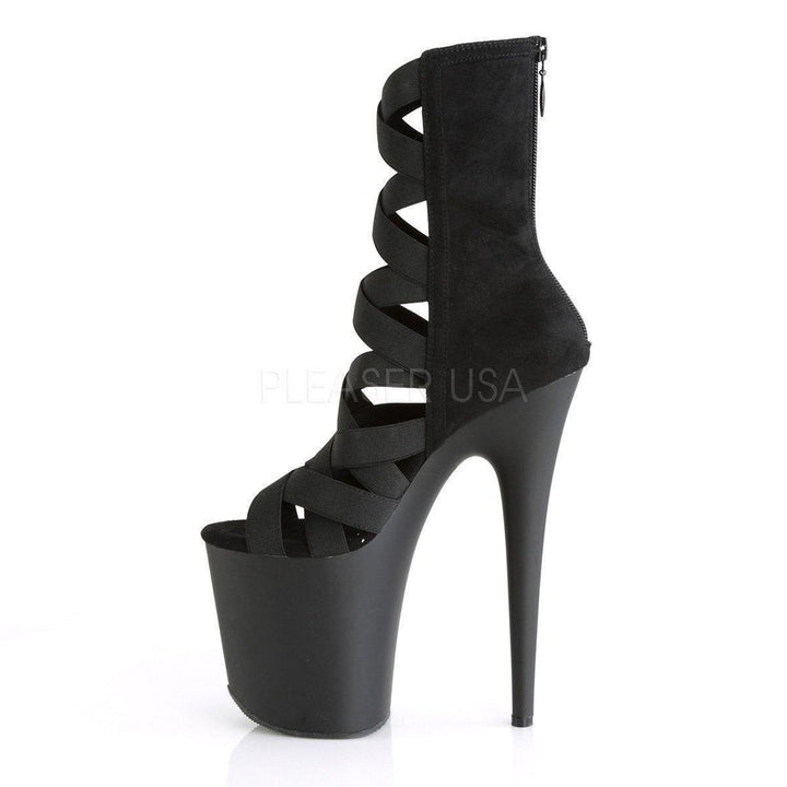 SS-FLAMINGO-800-24 Platform Sandal | Black Lycra-Footwear-Pleaser Brand-Black-5-Lycra-SEXYSHOES.COM