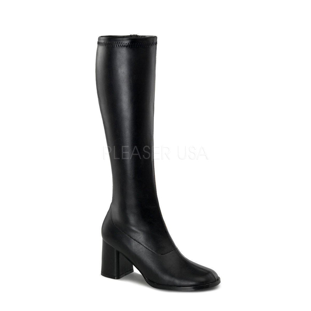 SS-GOGO-300 | Black Faux Leather-Final Sale-Black-Knee Boots-SEXYSHOES.COM