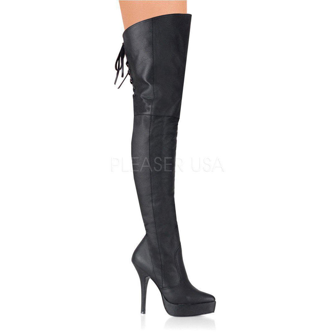 SS-INDULGE-3011 | Black Genuine Leather-Final Sale-Thigh Boots-SEXYSHOES.COM