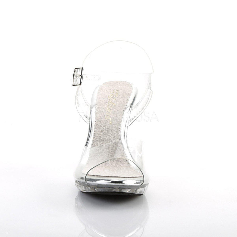 Pleaser Brand SS IRIS 408 Sandal in Clear Vinyl