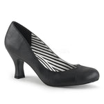 SS-JENNA-01 Pump  | Black Faux Leather