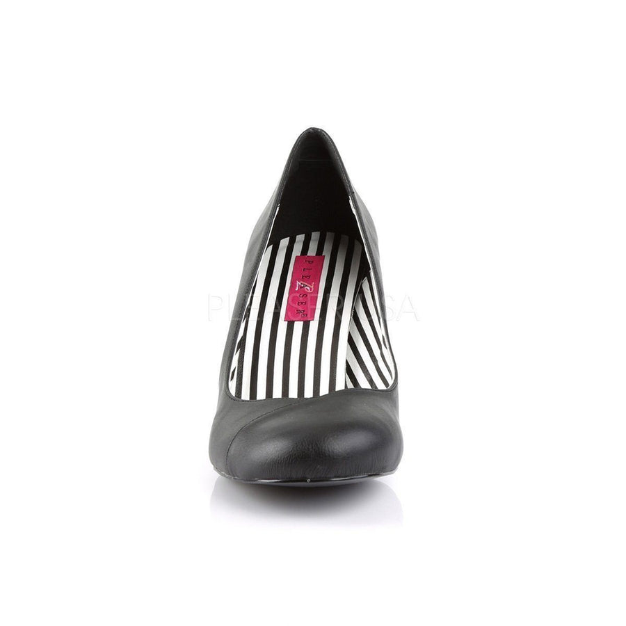Pleaser Brand SS JENNA 01 Pump in Black Faux Leather