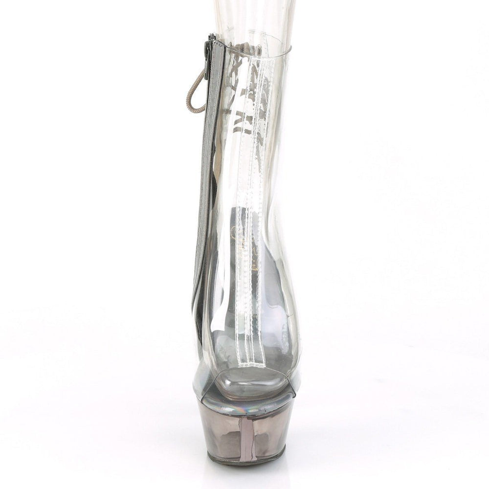 SS-KISS-1018CT Exotic Boot | Clear Vinyl-Footwear-Pleaser Brand-SEXYSHOES.COM