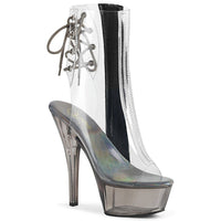 Pleaser Brand SS KISS 1018CT Exotic Boot in Clear Vinyl from SexyShoes.com