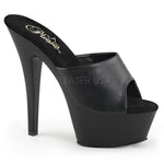 SS-KISS-201 Platform Sandal | Black Faux Leather
