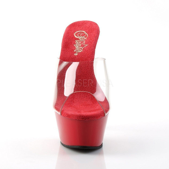 SS-KISS-201 Platform Sandal | Clear Vinyl-Footwear-Pleaser Brand-Clear-12-Vinyl-SEXYSHOES.COM