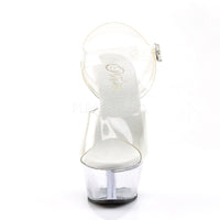 SS- KISS-208 Platform Sandal | Clear Vinyl-Final Sale-SEXYSHOES.COM