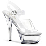 SS- KISS-208 Platform Sandal | Clear Vinyl