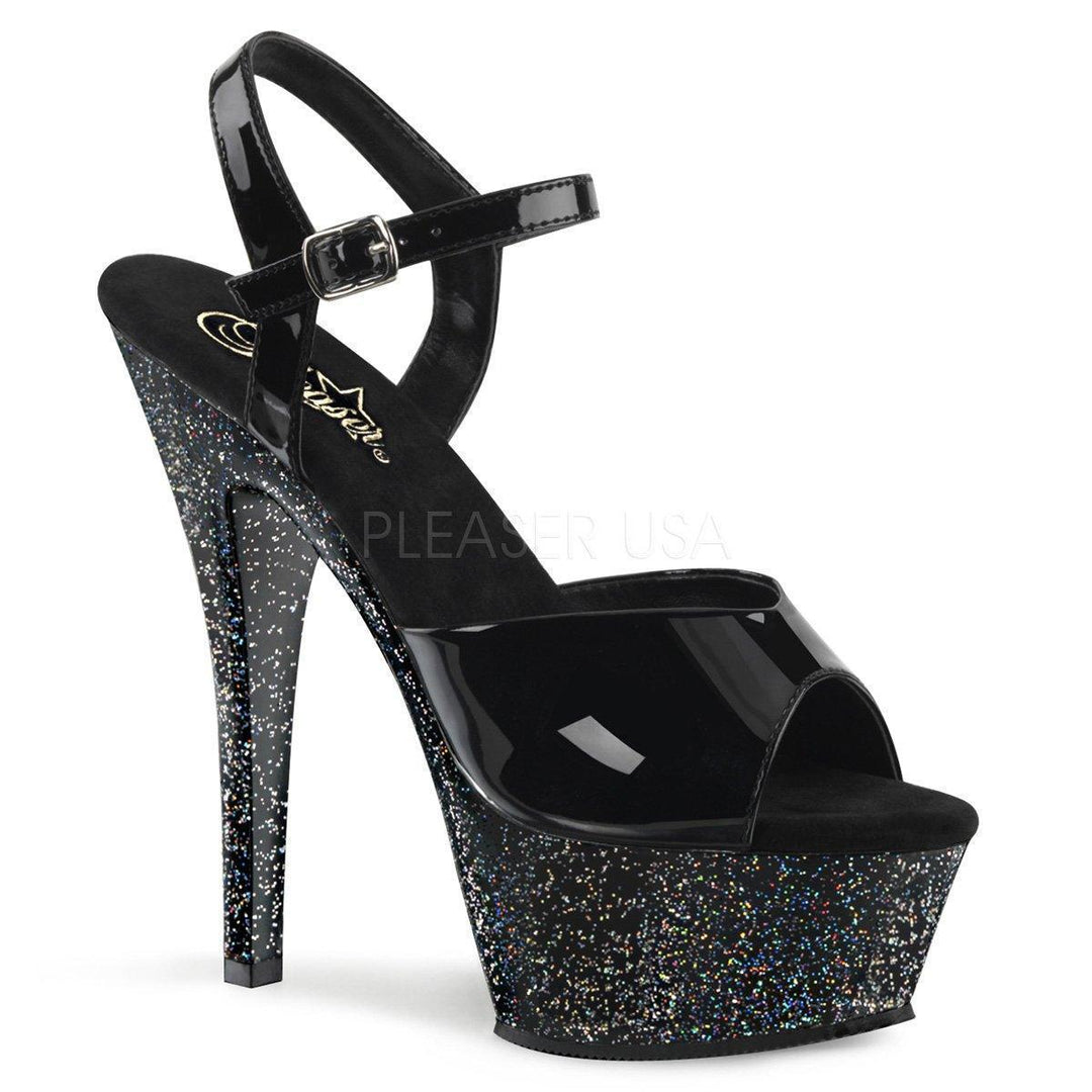 SS-KISS-209MG Platform Sandal | Black Patent-Footwear-Pleaser Brand-Black-6-Patent-SEXYSHOES.COM