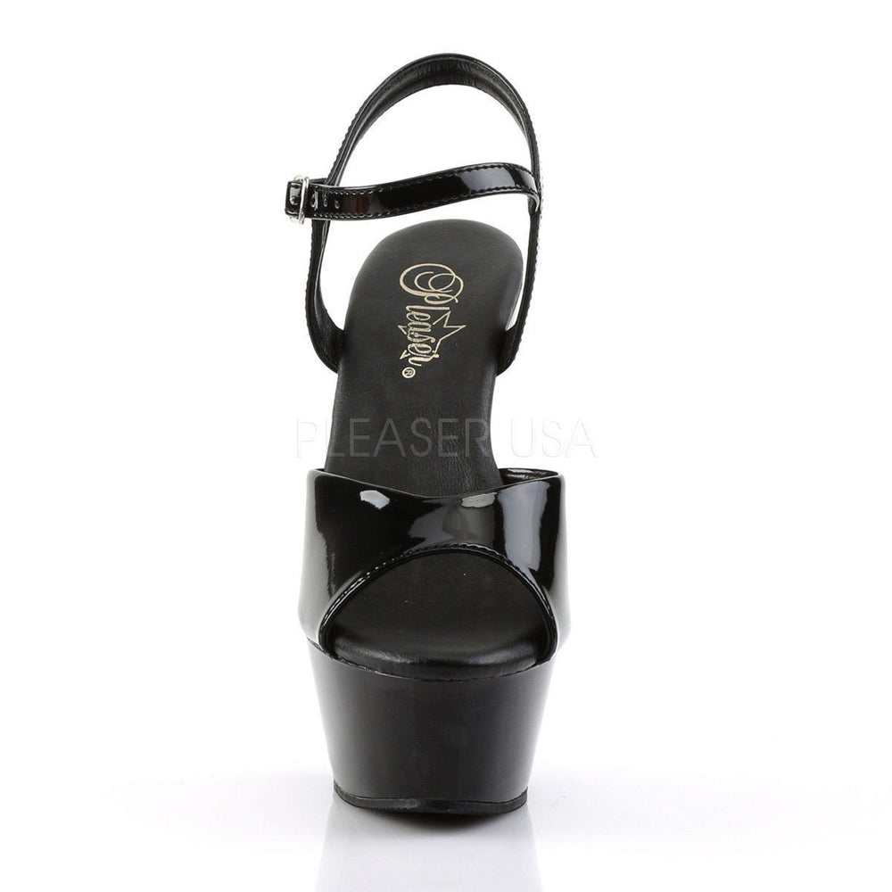 SS-KISS-209VL Platform Sandal | Black Patent-Footwear-Pleaser Brand-Black-9-Patent-SEXYSHOES.COM