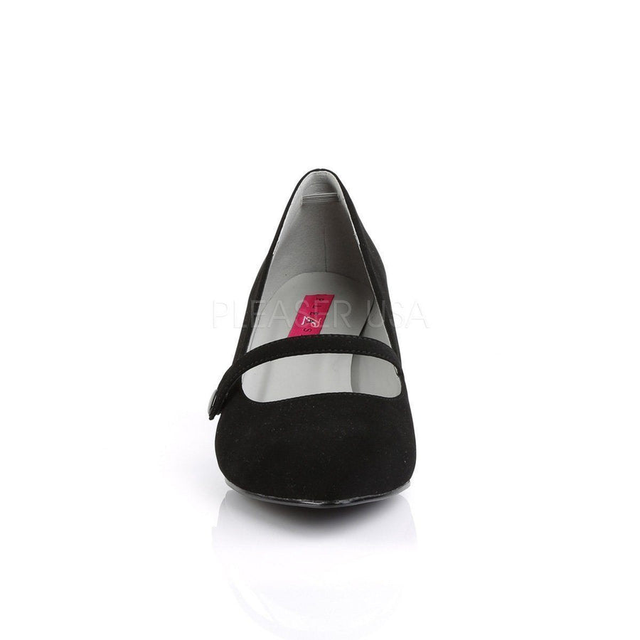 Pleaser Brand SS KITTEN 03 Pump in Black Nubuck