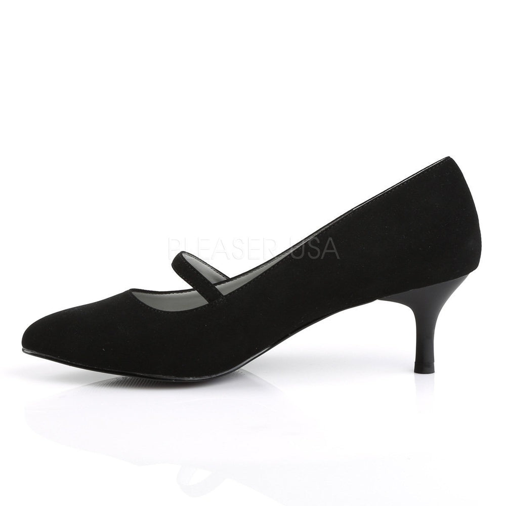 SS-KITTEN-03 Pump | Black Faux Leather-Final Sale-SEXYSHOES.COM