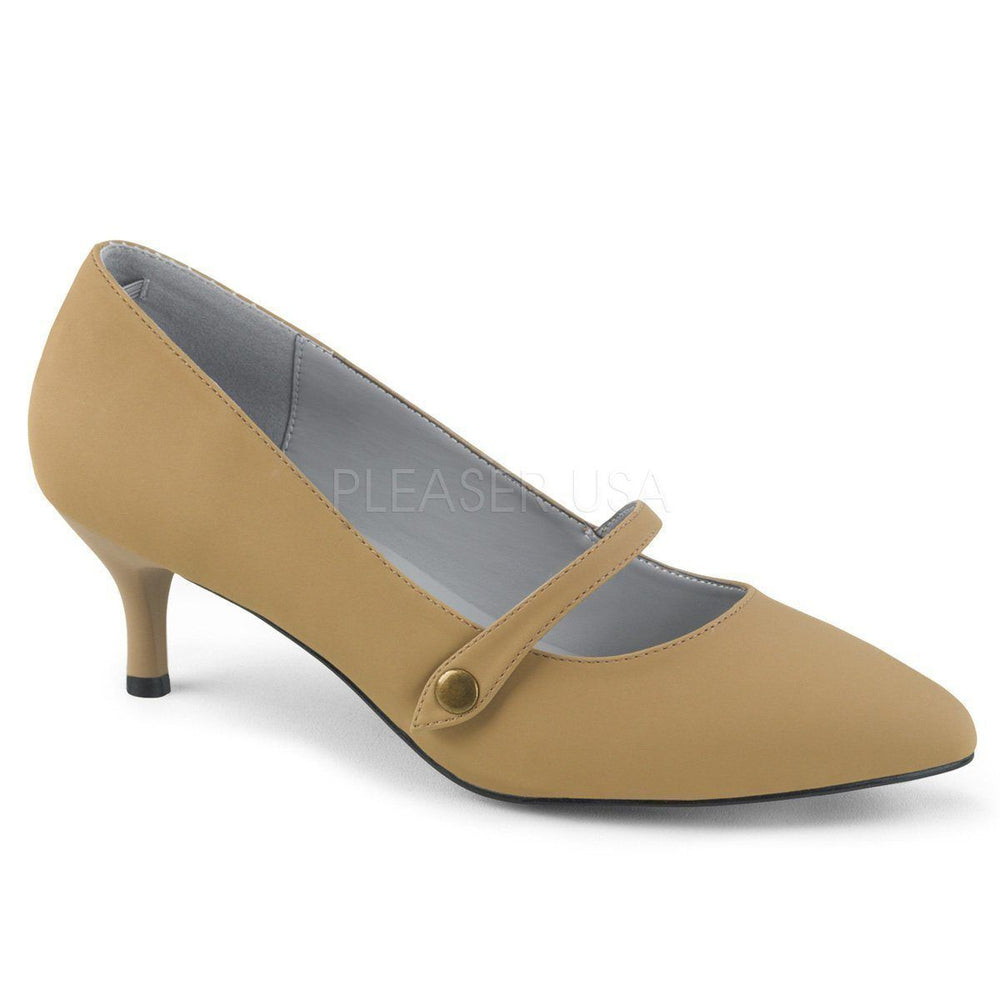 SS-KITTEN-03 Pump | Taupe Faux Leather-Footwear-Pleaser Brand-Taupe-15-Faux Leather-SEXYSHOES.COM