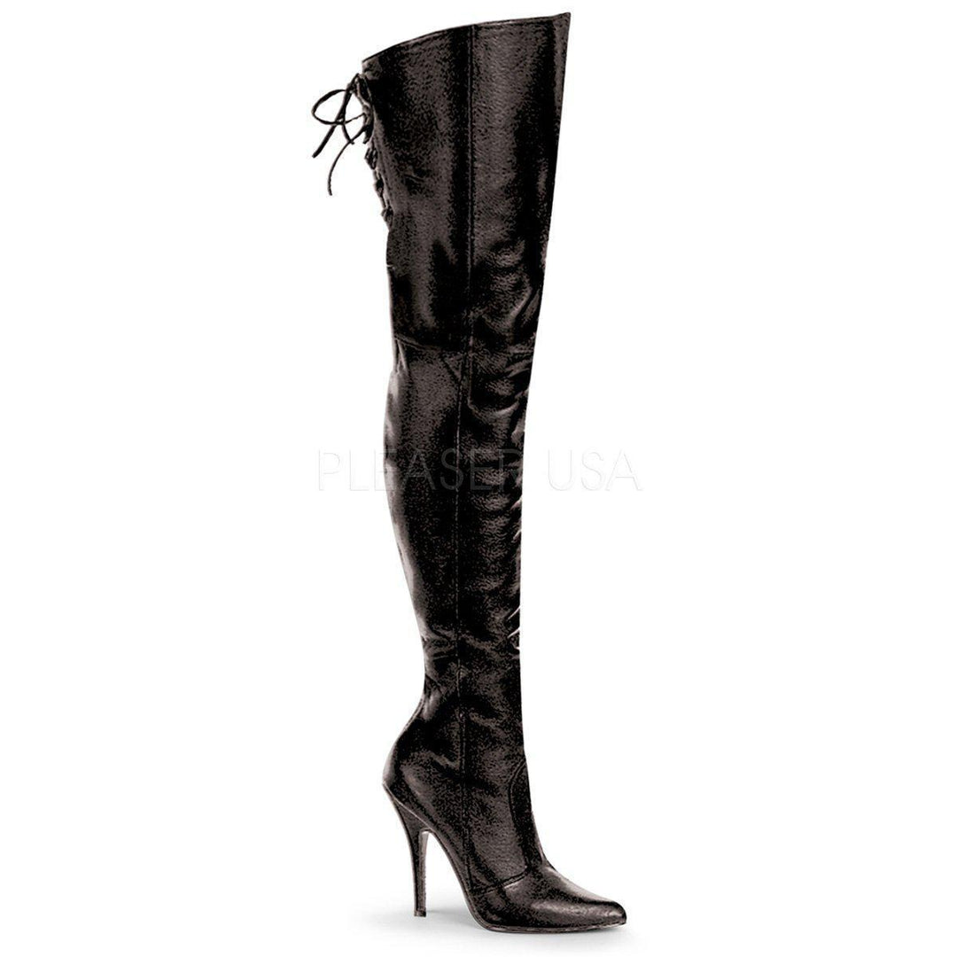 SS-LEGEND-8899 | Black Genuine Leather-Final Sale-Black-Thigh Boots-SEXYSHOES.COM