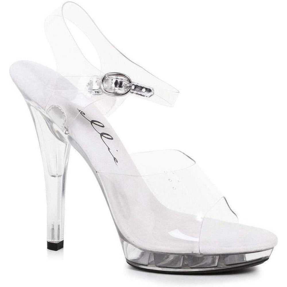 SS-M-BROOK Platform Sandal | Clear Vinyl-Footwear-Ellie Brand-Clear-5-Vinyl-SEXYSHOES.COM