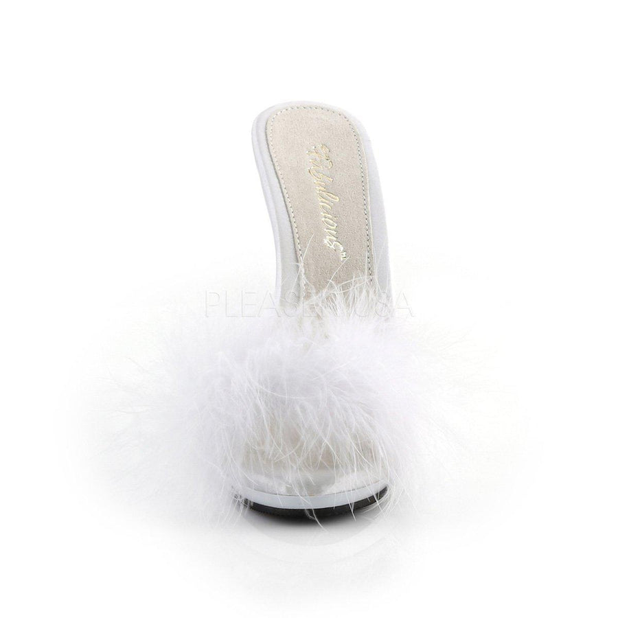Pleaser Brand SS POISE 501F Sandal in White 