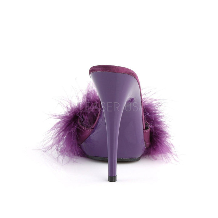 SS-POISE-501F Slide | Purple Genuine Satin-Final Sale-SEXYSHOES.COM