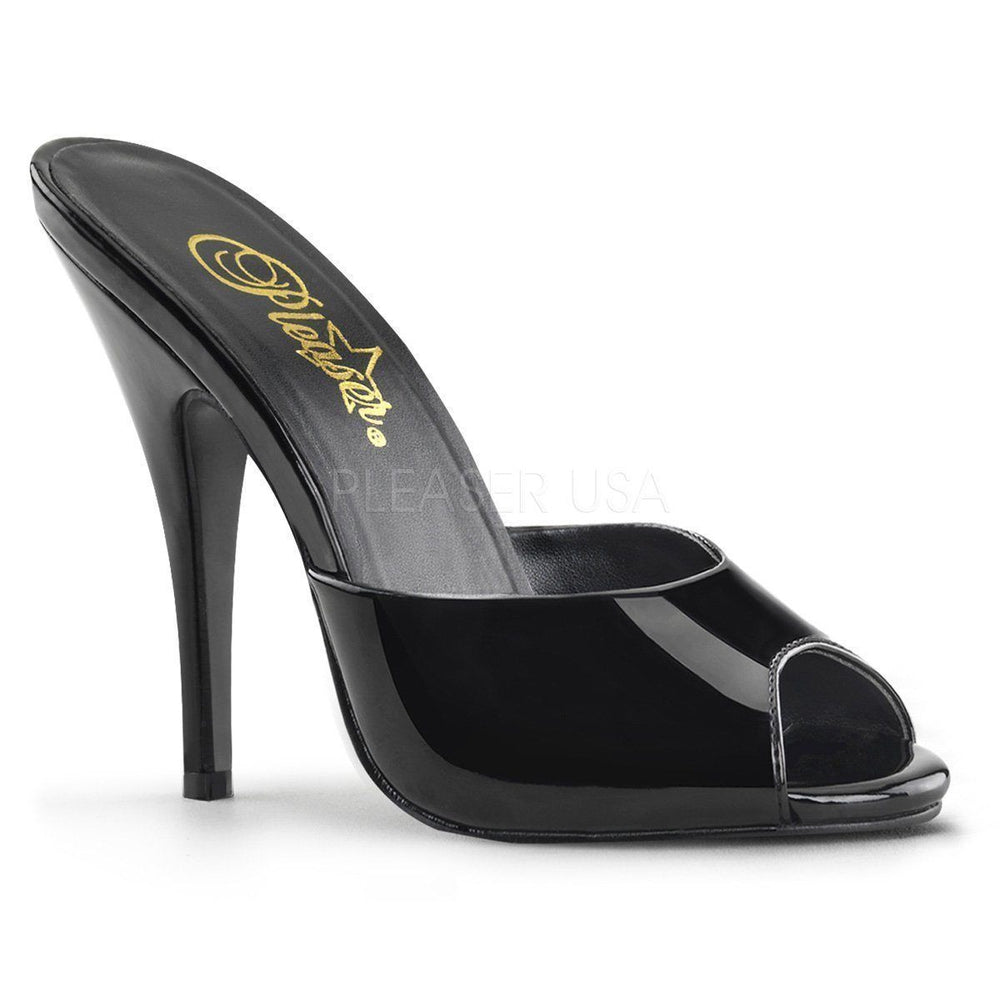 SS-SEDUCE-101 Mule | Black Patent-Footwear-Pleaser Brand-Black-6-Patent-SEXYSHOES.COM